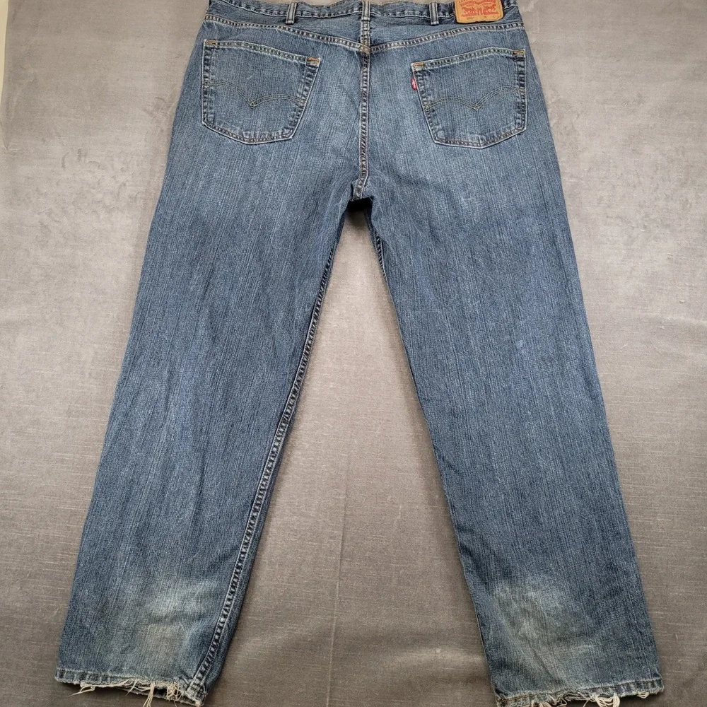 Levi's‎ 550 Relaxed Fit Tapered Leg Blue Denim Jeans Mens Actual Sz 43x32